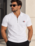 Dolce & Gabbana Ανδρική Polo Μπλούζα – Λευκή με DG Logo