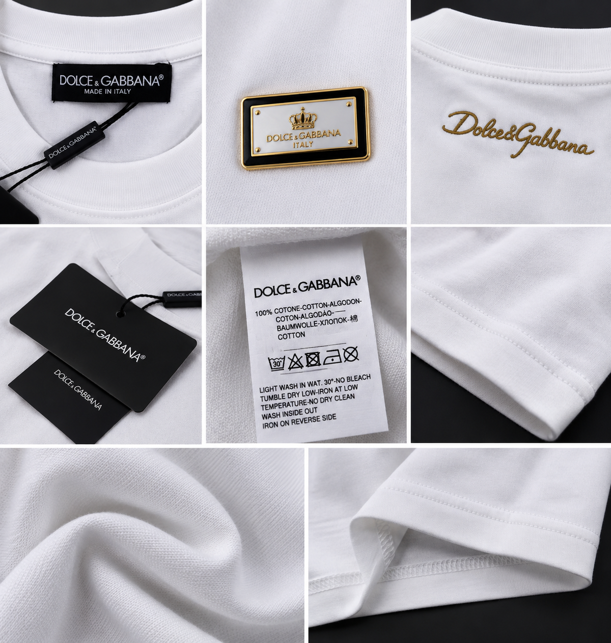 Dolce & Gabbana T-Shirt – Λευκό με Premium Logo