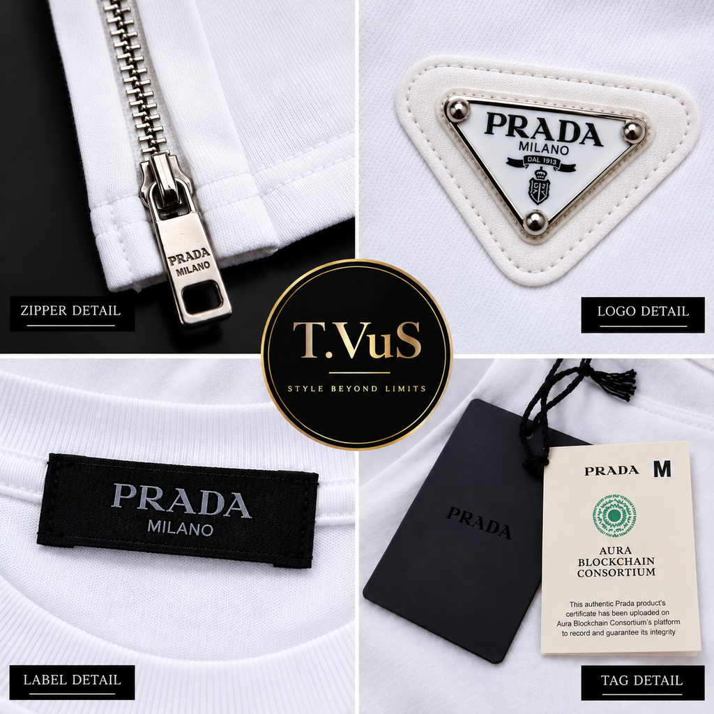 Prada Milano White Signature T-Shirt