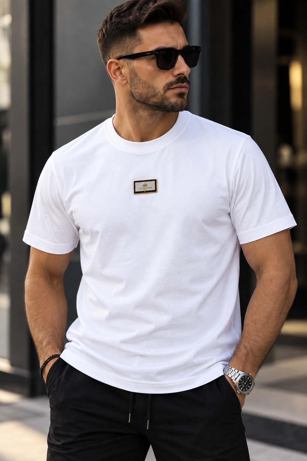 Dolce & Gabbana T-Shirt – Λευκό με Premium Logo