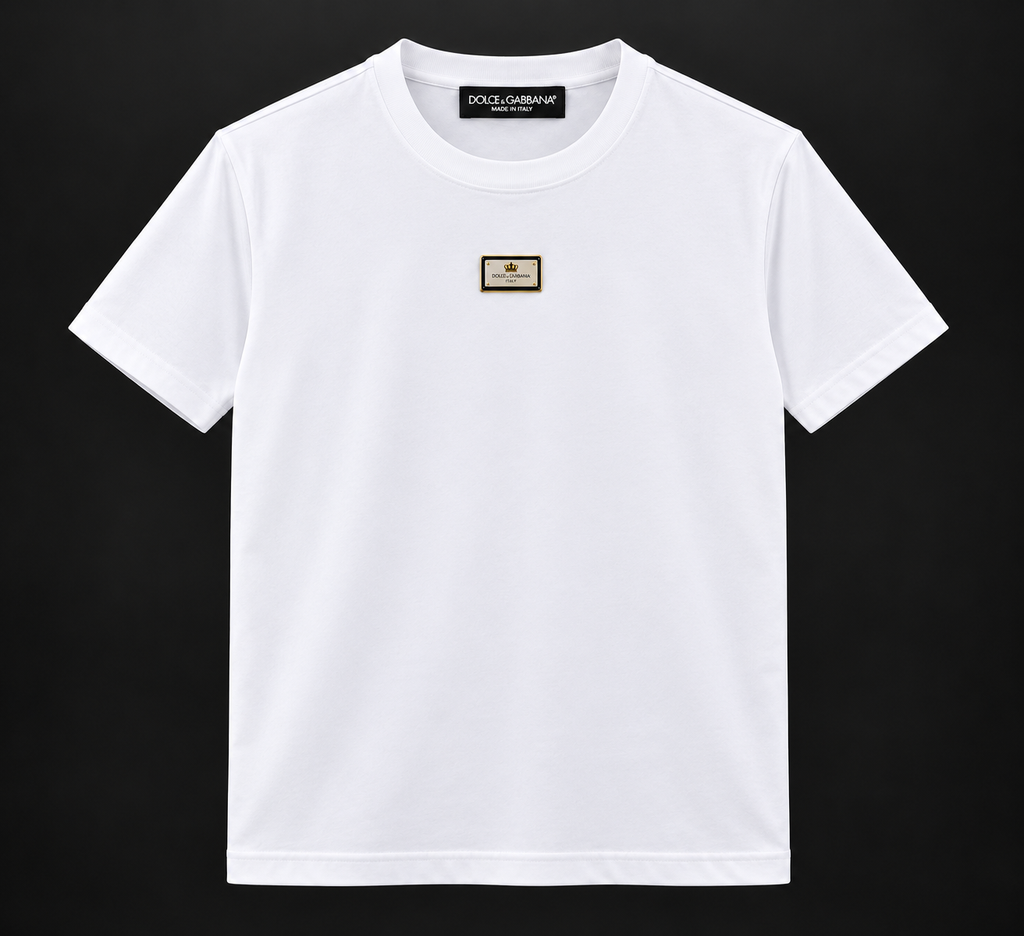 Dolce & Gabbana T-Shirt – Λευκό με Premium Logo