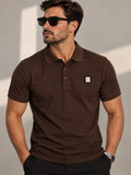 Loro Piana Ανδρική Polo Μπλούζα – Καφέ